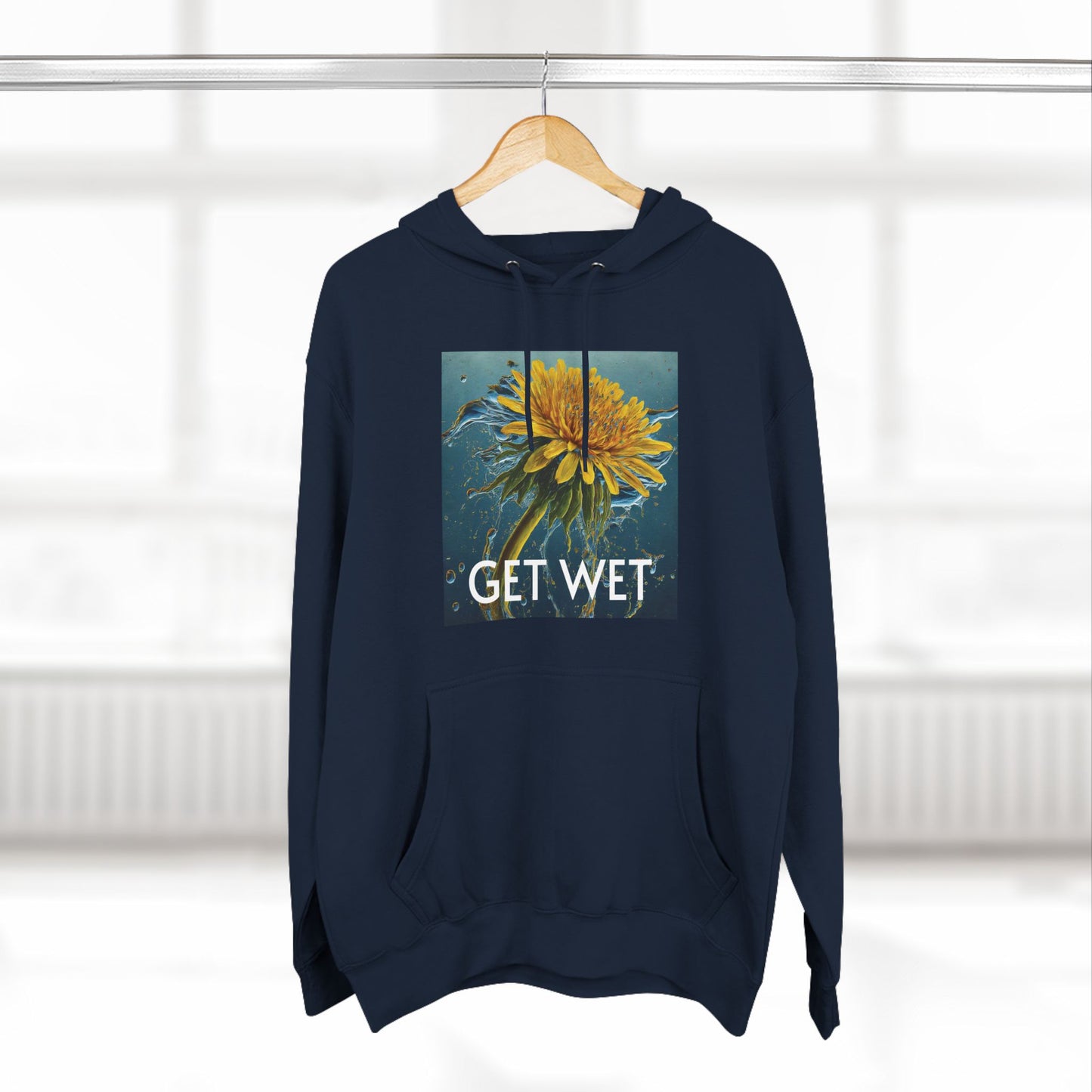 Hydration Tribe Get Wet Dandelion Three-Panel Fleece Hoodie - Hydration Tribe LLC