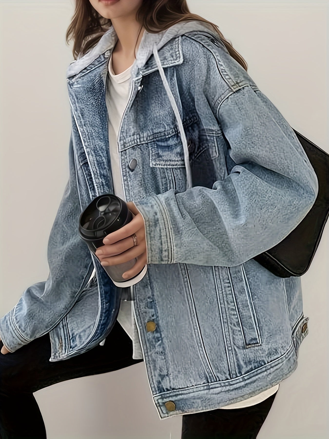Women's Hooded Denim Jacket