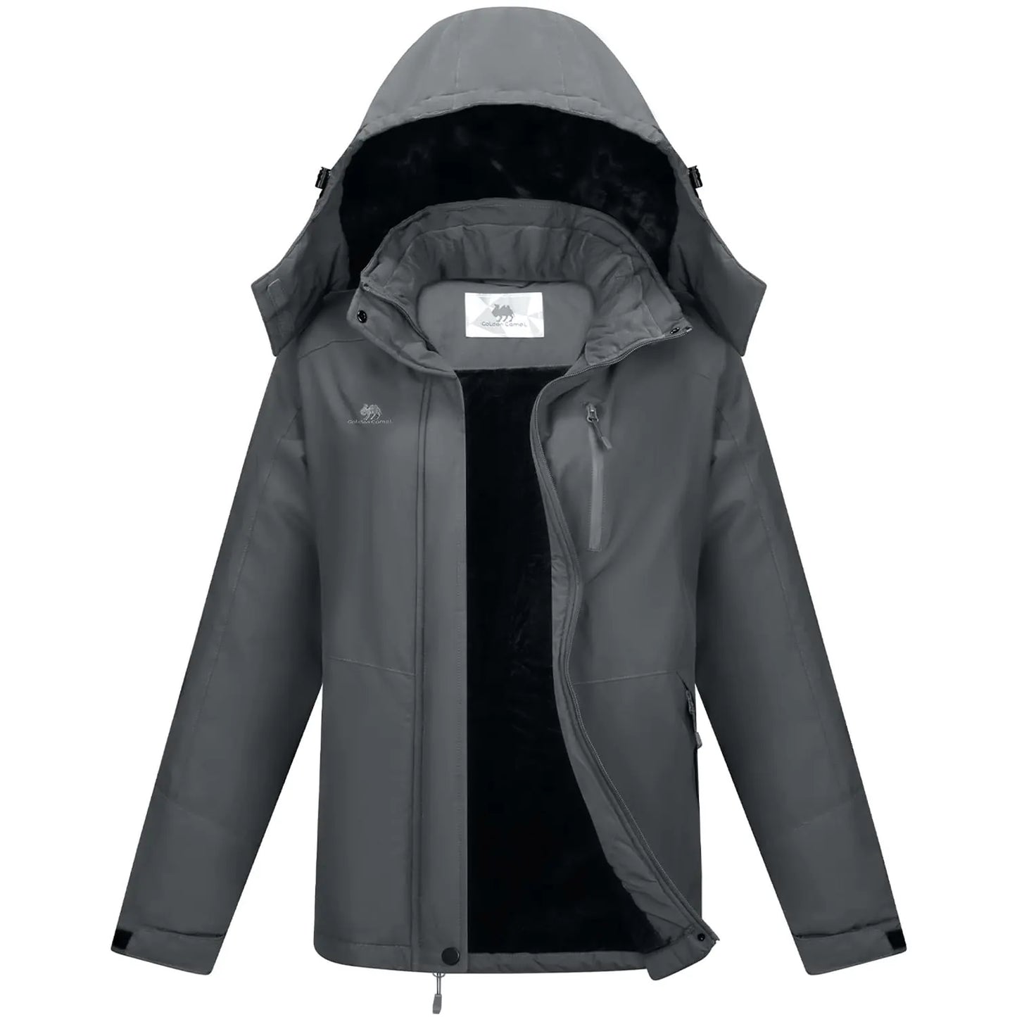 Women's Insulated Ski Parka - Waterproof Winter Puffer Coat - Hydration Tribe LLC