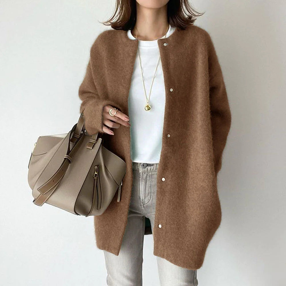 Women's Single-Breasted Cardigan - Hydration Tribe LLC