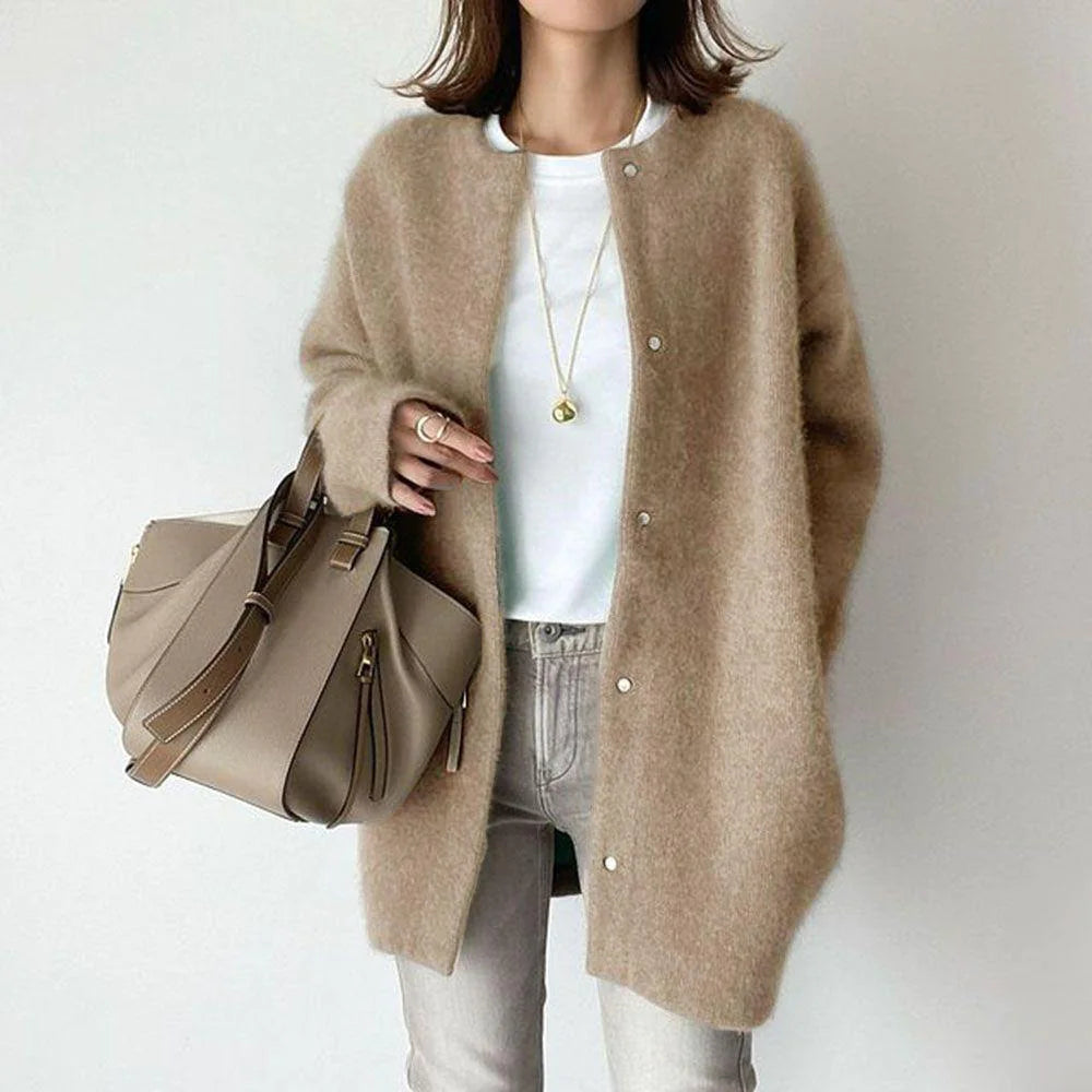 Women's Single-Breasted Cardigan - Hydration Tribe LLC
