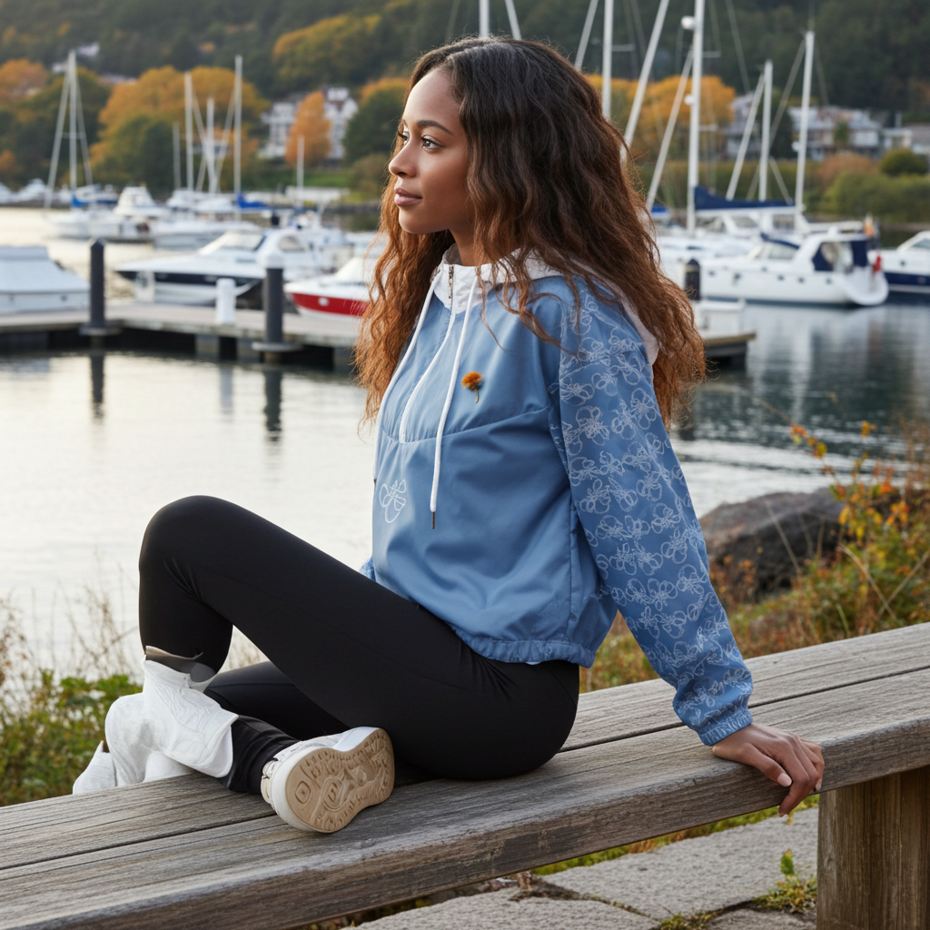 HT Cropped Windbreaker - Hydration Tribe LLC