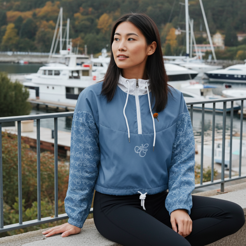 HT Cropped Windbreaker - Hydration Tribe LLC