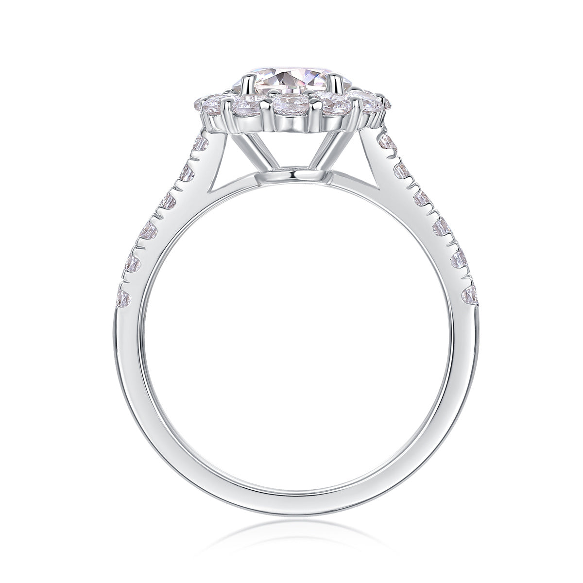 Moissanite Silver Ring