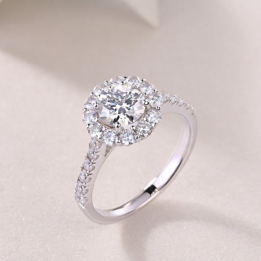 Moissanite Silver Ring