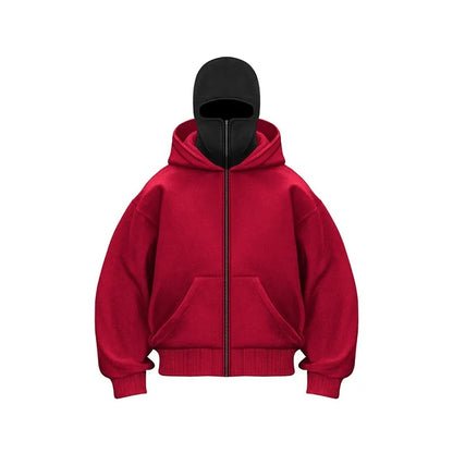 Fleece-lined Double Hooded Sweater - Hydration Tribe LLC