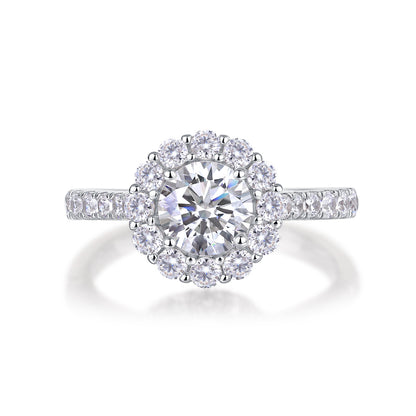 Moissanite Silver Ring