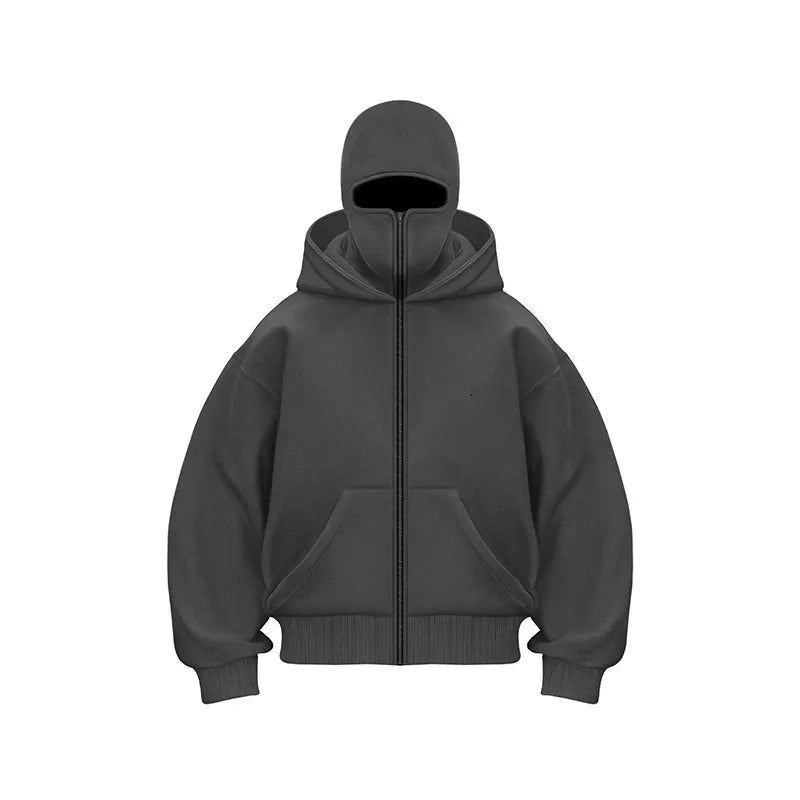 Fleece-lined Double Hooded Sweater - Hydration Tribe LLC