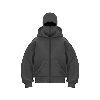 Fleece-lined Double Hooded Sweater - Hydration Tribe LLC