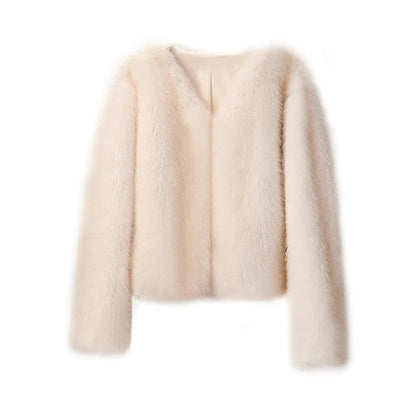 Fur Coat Short Tokas Fur Casual Women's Clothing - Hydration Tribe LLC