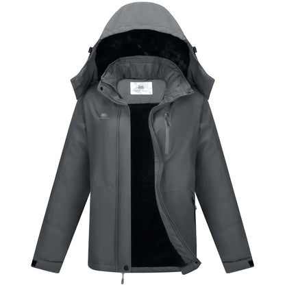 Women's Insulated Ski Parka - Waterproof Winter Puffer Coat - Hydration Tribe LLC