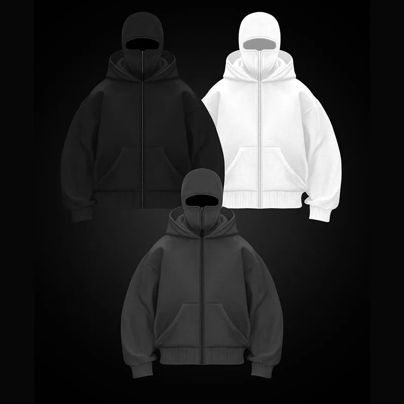 Fleece-lined Double Hooded Sweater - Hydration Tribe LLC