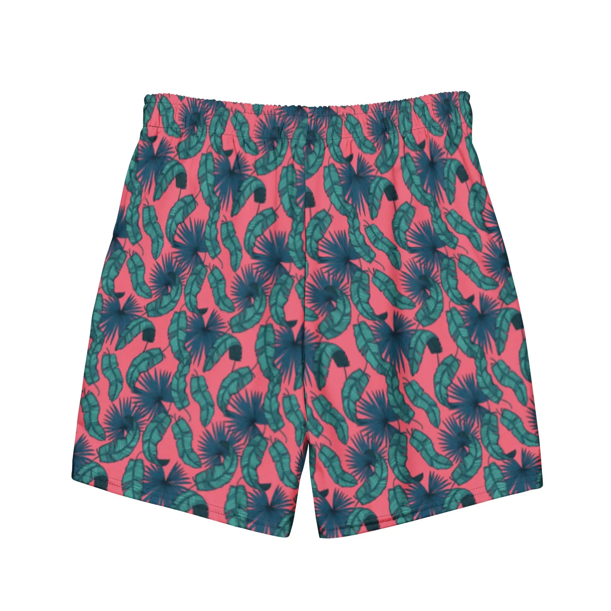 Men's Tropical Flamingo Palms Board Shorts - Hydration Tribe LLC