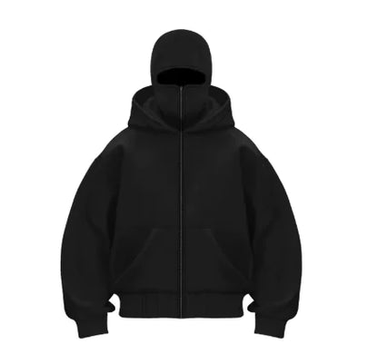 Fleece-lined Double Hood Sweater - Hydration Tribe LLC