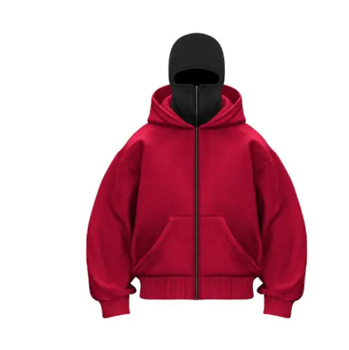 Fleece-lined Double Hood Sweater - Hydration Tribe LLC
