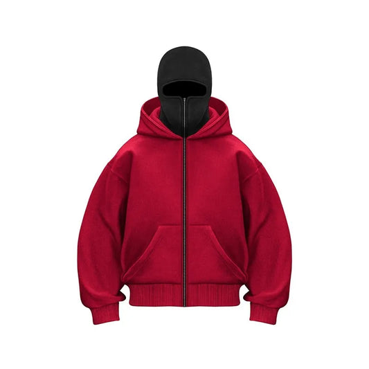 Fleece-lined Double Hooded Sweater - Hydration Tribe LLC