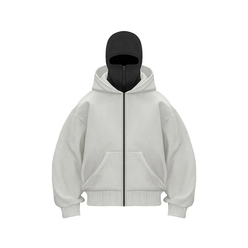 Fleece-lined Double Hooded Sweater - Hydration Tribe LLC