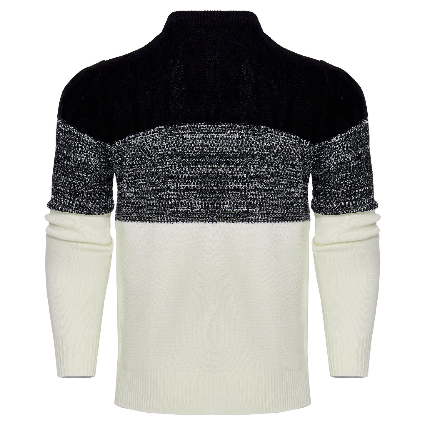 Men's Long Sleeve Cable Knit Pullover Sweater