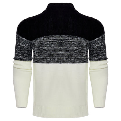 Men's Long Sleeve Cable Knit Pullover Sweater