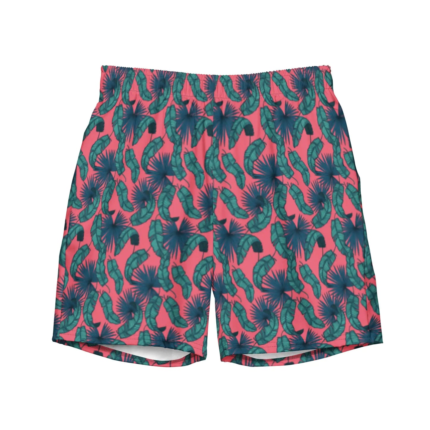 Men's Tropical Flamingo Palms Board Shorts - Hydration Tribe LLC