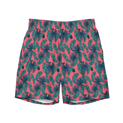 Men's Tropical Flamingo Palms Board Shorts - Hydration Tribe LLC