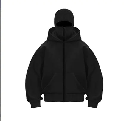 Fleece-lined Double Hood Sweater - Hydration Tribe LLC