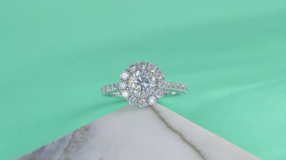 Moissanite Silver Ring