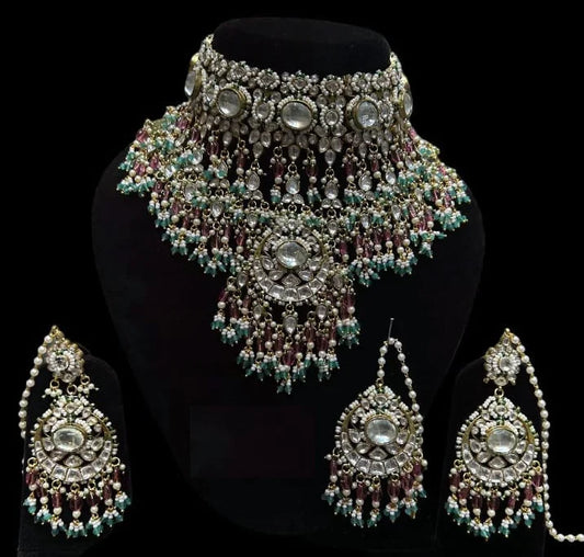 Gold Alloy Gemstone Jewelry Set - Hydration Tribe LLC