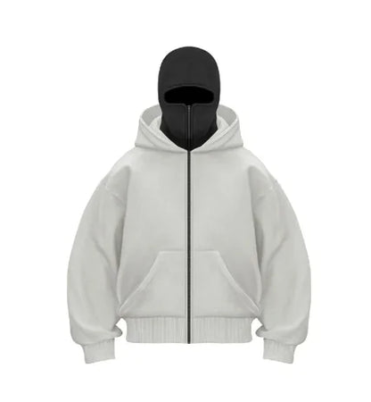 Fleece-lined Double Hood Sweater - Hydration Tribe LLC
