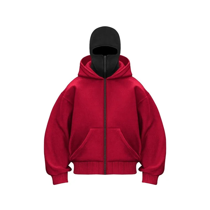 Fleece-lined Double Hooded Sweater - Hydration Tribe LLC